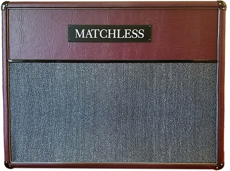 Matchless Esd212 Cab 2x12 60w 4-ohms Burgundy/silver - Baffle Ampli Guitare Électrique - Main picture