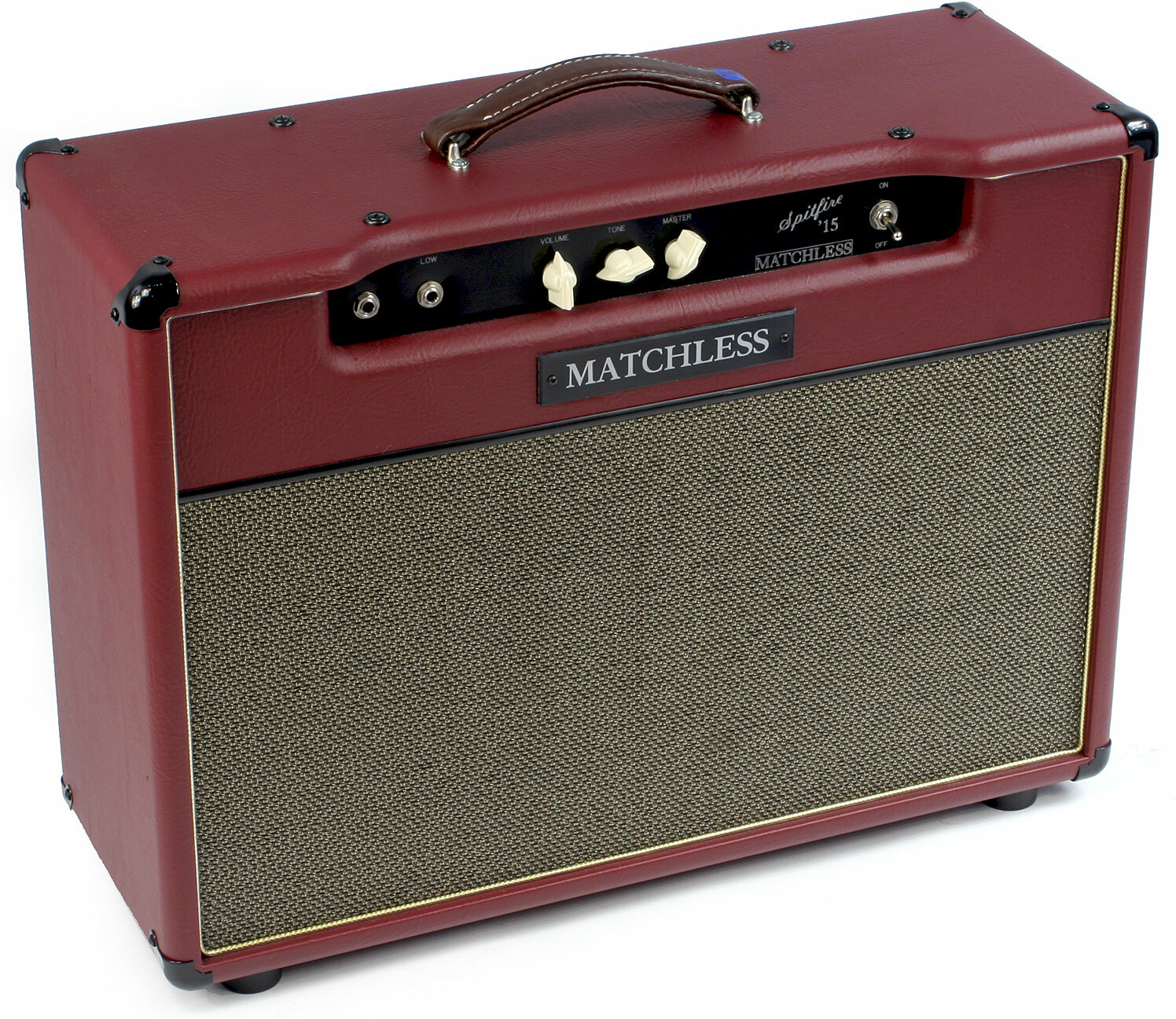 Matchless Spitfire 15 112 Reverb 15w 1x12 Burgundy/gold - Ampli Guitare Électrique Combo - Main picture