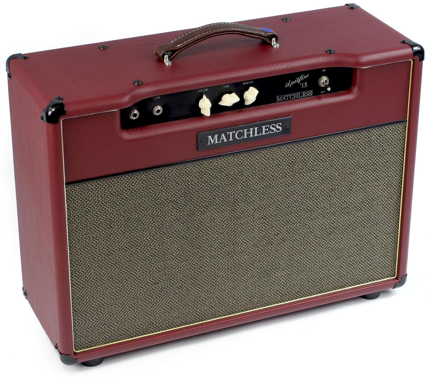 Combo ampli guitare électrique Matchless Spitfire 15 112 - Burgundy/Gold
