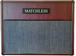 Baffle ampli guitare électrique Matchless ESD212 Cabinet Burgundy/Silver