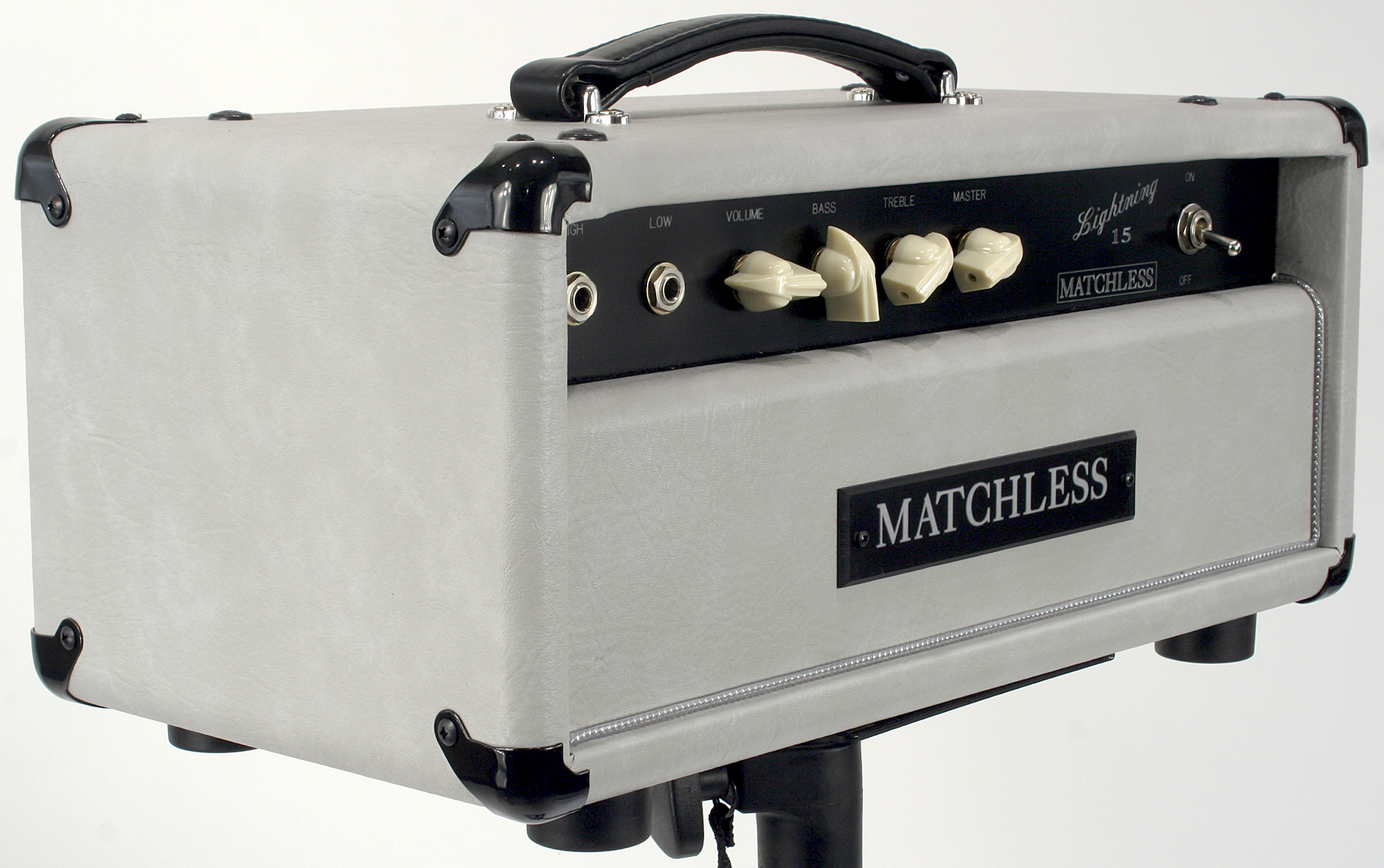 Matchless Lightning 15 Head 15w Light Gray - Ampli Guitare Électrique TÊte / PÉdale - Variation 2