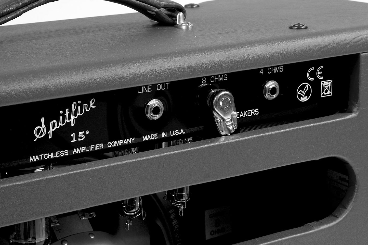 Matchless Spitfire 15 112 Reverb 15w 1x12 Dark Gray/silver - Ampli Guitare Électrique Combo - Variation 1