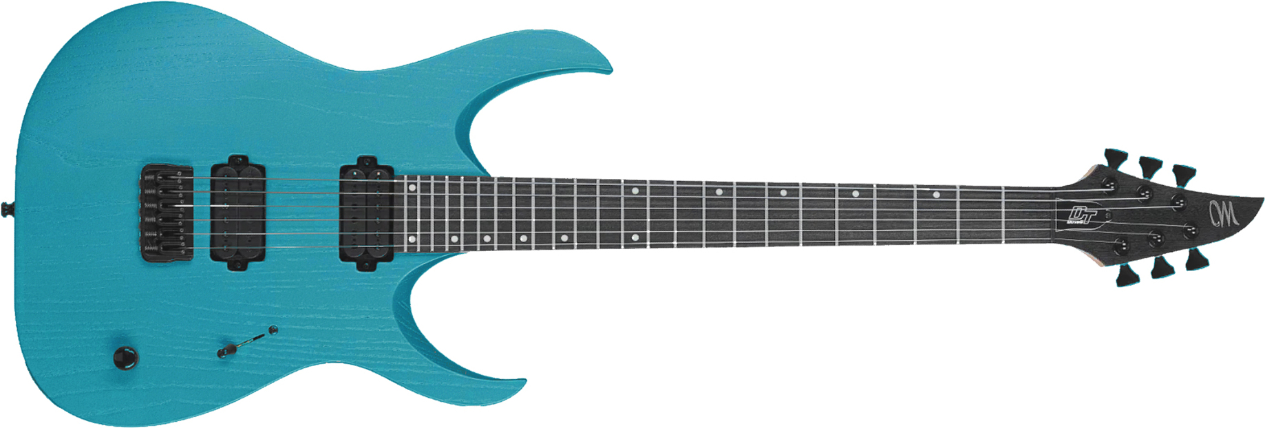 Mayones Guitars Duvell Dt6 2h Ht Bl - Opal Blue Metallic Matt - Guitare Électrique Forme Str - Main picture