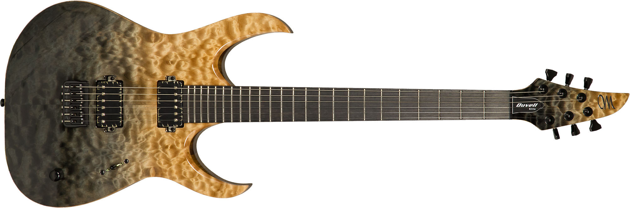 Mayones Guitars Duvell Elite 6 2h Seymour Duncan Ht Eb #df2106528 - Natural & Graphite - Guitare Électrique MÉtal - Main picture