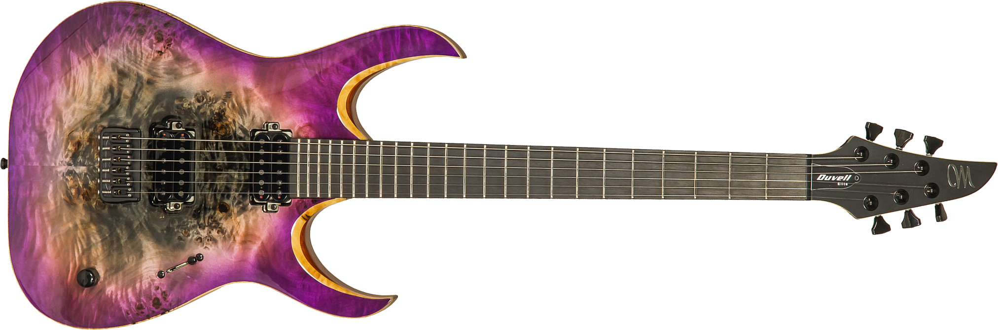 Mayones Guitars Duvell Elite 6 Hh Seymour Duncan Ht Eb #df2105470 - Supernova Purple - Guitare Électrique MÉtal - Main picture