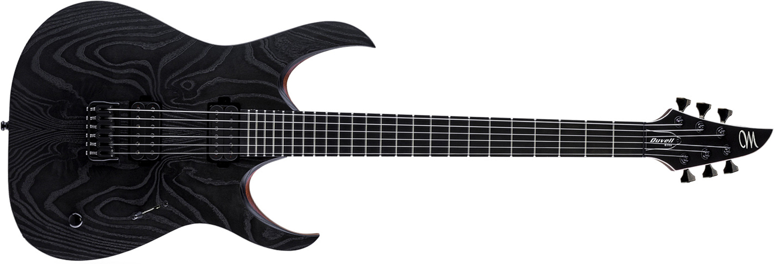 Mayones Guitars Duvell Elite Gothic 6 Hh Seymour Duncan Ht Eb - Gothic Black - Guitare Électrique MÉtal - Main picture