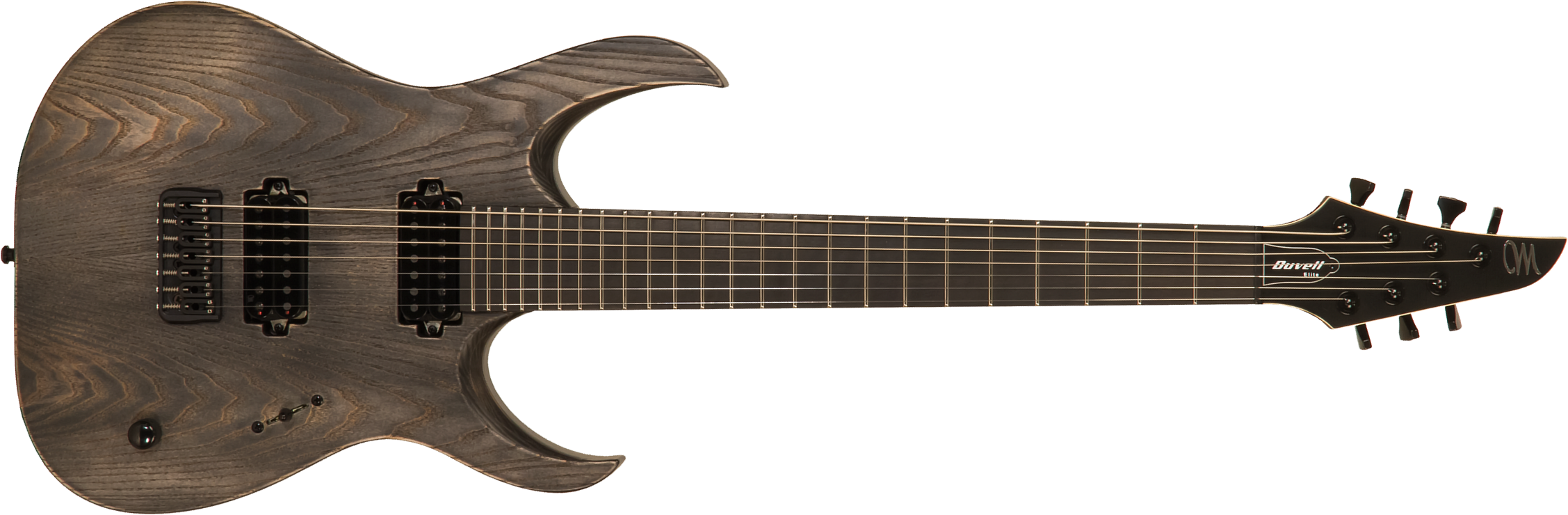Mayones Guitars Duvell Elite Gothic 7 40th Anniversary 2h Tko Eb #df2205923 - Antique Black Satin - Guitare Électrique 7 Cordes - Main picture