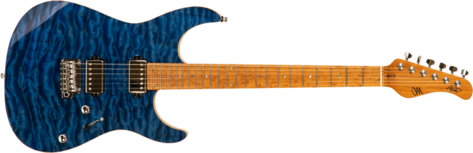 Mayones guitars Aquila Elite S 6 6 40th Anniversary #AQ2204194 - Trans blue gloss