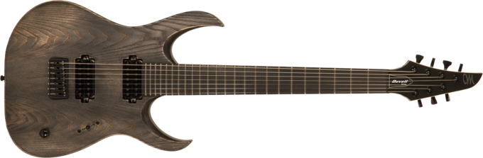 Mayones guitars Duvell Elite Gothic 7 40th Anniversary #DF2205923 - Antique black satin