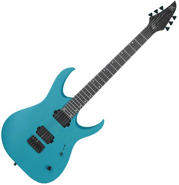 Mayones guitars Duvell DT 6 - opal blue metallic matt Str shape