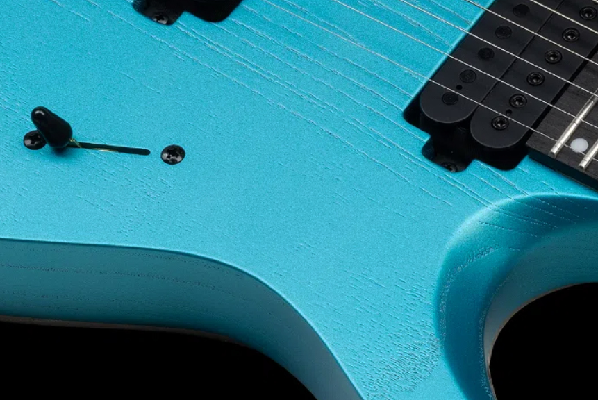 Mayones Guitars Duvell Dt6 2h Ht Bl - Opal Blue Metallic Matt - Guitare Électrique Forme Str - Variation 1
