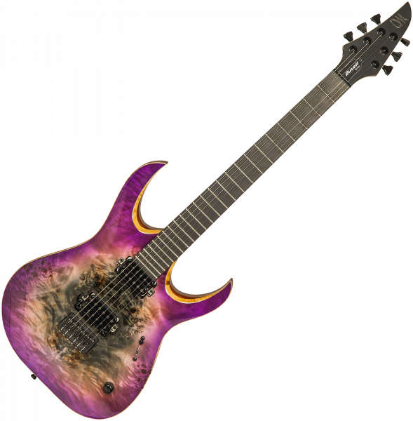 Guitare électrique solid body Mayones guitars Duvell Elite 6 #DF2105470 - Supernova purple