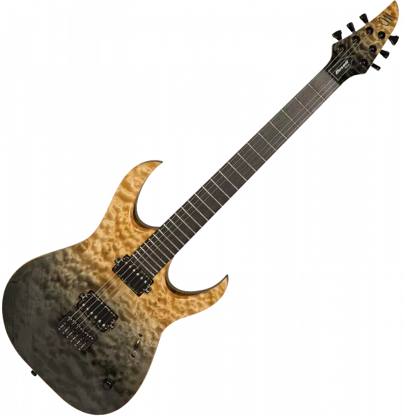 Guitare électrique solid body Mayones guitars Duvell Elite 6 #DF2106528 - Natural & graphite