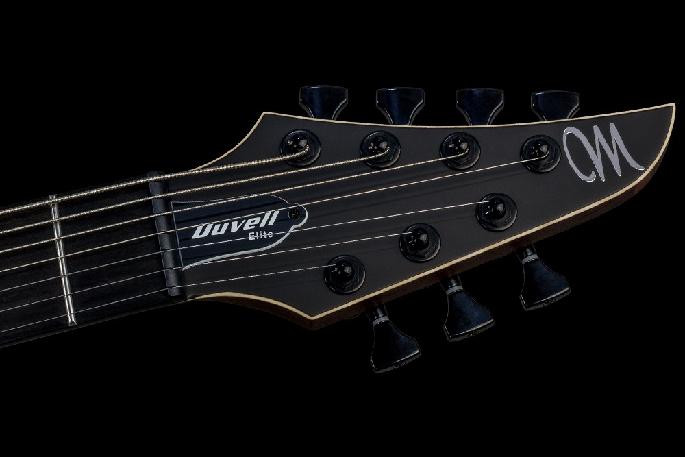 Mayones Guitars Duvell Elite Gothic 7 2h Seymour Duncan Ht Eb - Monolith Black Matt - Guitare Électrique 7 Cordes - Variation 4