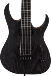Guitare électrique 7 cordes Mayones guitars Duvell Elite Gothic 7 (Seymour Duncan) - Monolith black matt