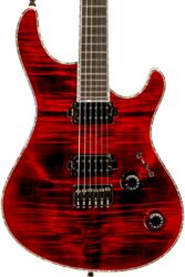 Guitare électrique forme str Mayones guitars Regius 6 Ash #RF2203440 - Dirty red burst