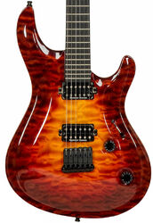 Guitare électrique double cut Mayones guitars Regius Core Classic 6 (Mahogany, Seymour Duncan) - 3-tone sunburst