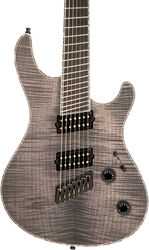 Guitare électrique multi-scale Mayones guitars Regius VF BKP 7 (Ash, TKO) - Trans graphite 