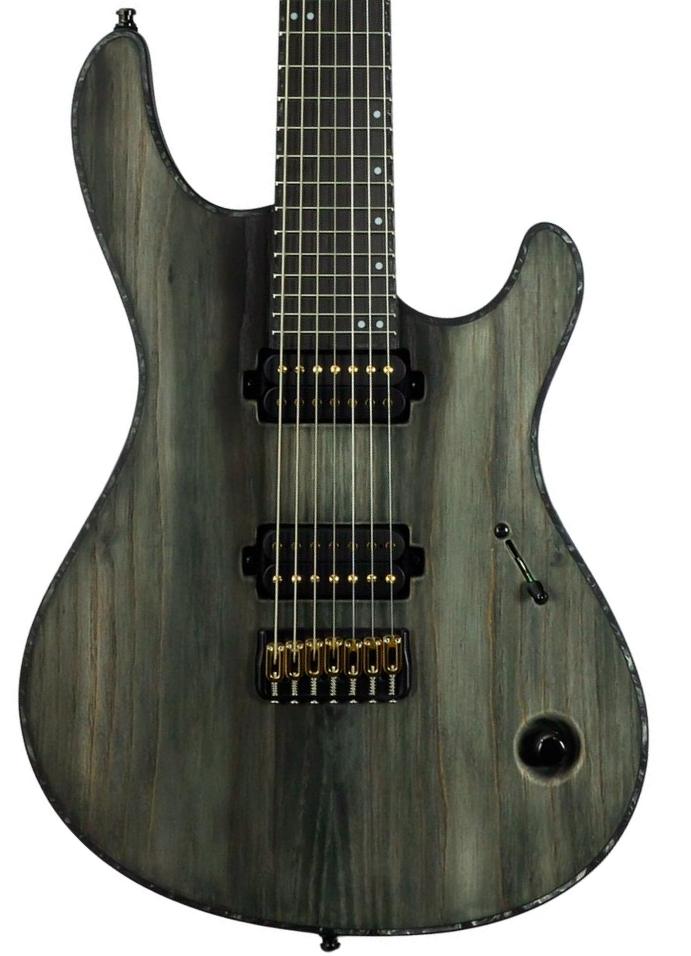 Guitare électrique 7 cordes Mayones guitars Regius Gothic 7 #RF2510207 (7-String) - Matt Gothic Black