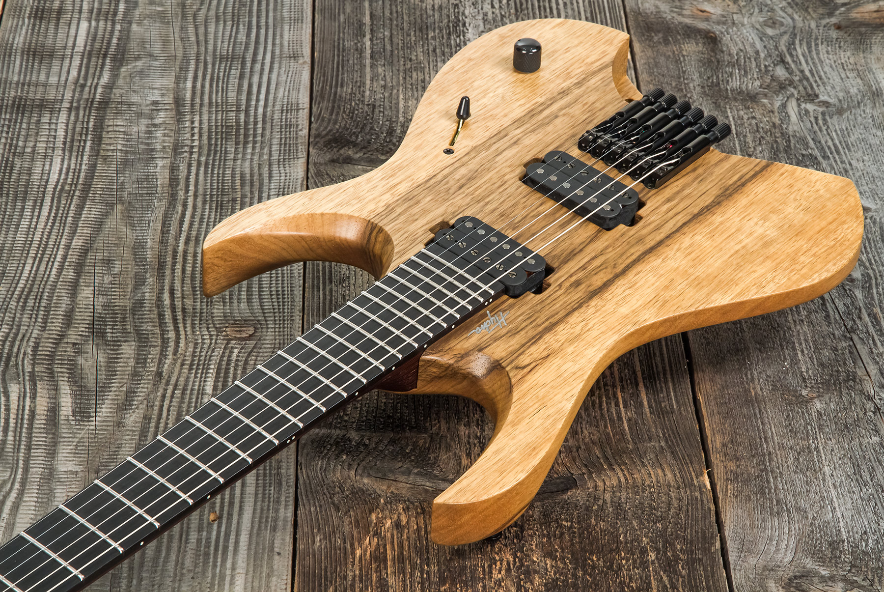 Mayones Guitars Hydra Bl 6 2h Seymour Duncan Ht Eb #hf2301591 - Natural - Guitare Électrique MÉtal - Variation 2