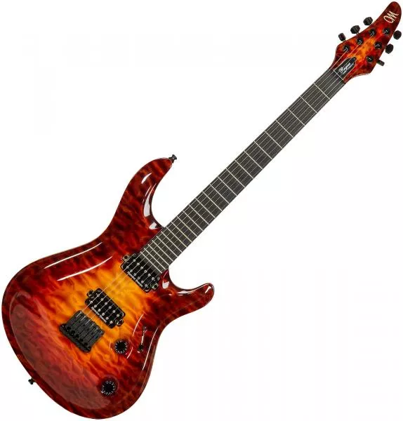 Guitare électrique solid body Mayones guitars Regius Core Classic 6 (Mahogany, Seymour Duncan) - 3-tone sunburst