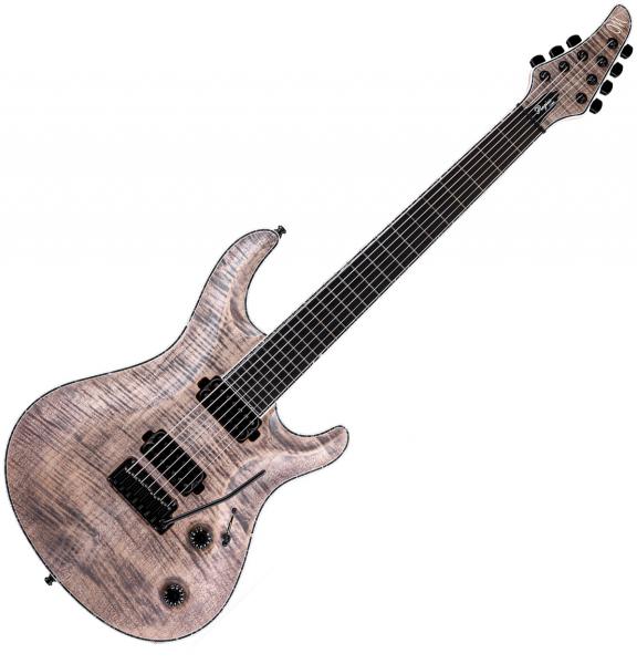 Guitare électrique solid body Mayones guitars Regius Core V24 7 (Ash, 27inch, Seymour Duncan) - Jeans black