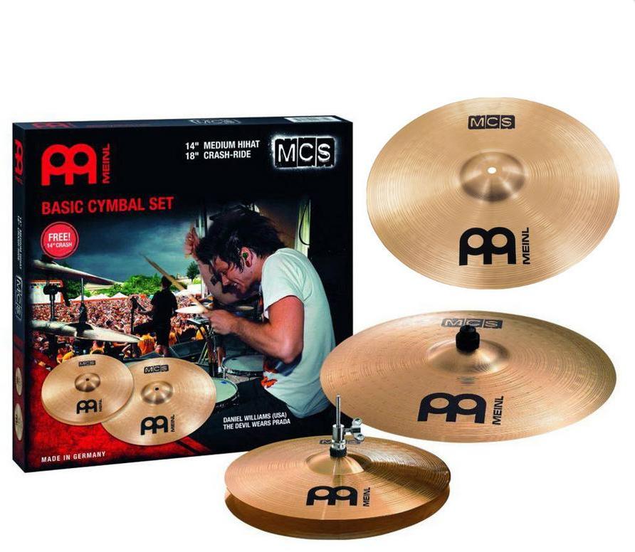 Pack cymbales Meinl MCS1418 + Crash 14
