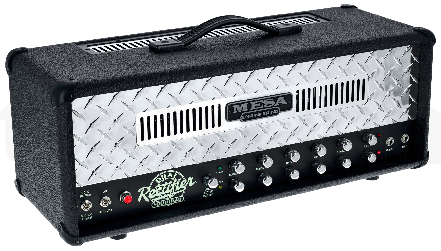 Mesa Boogie 90s Dual Rectifier Standard Head 100w 6l6 Black Bronco - Ampli Guitare Électrique TÊte / PÉdale - Variation 1