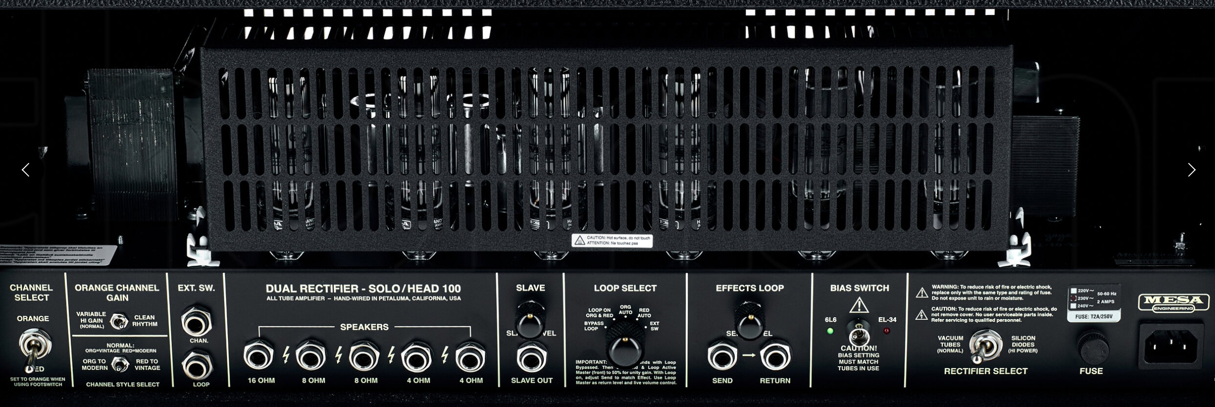 Mesa Boogie 90s Dual Rectifier Standard Head 100w 6l6 Black Bronco - Ampli Guitare Électrique TÊte / PÉdale - Variation 4