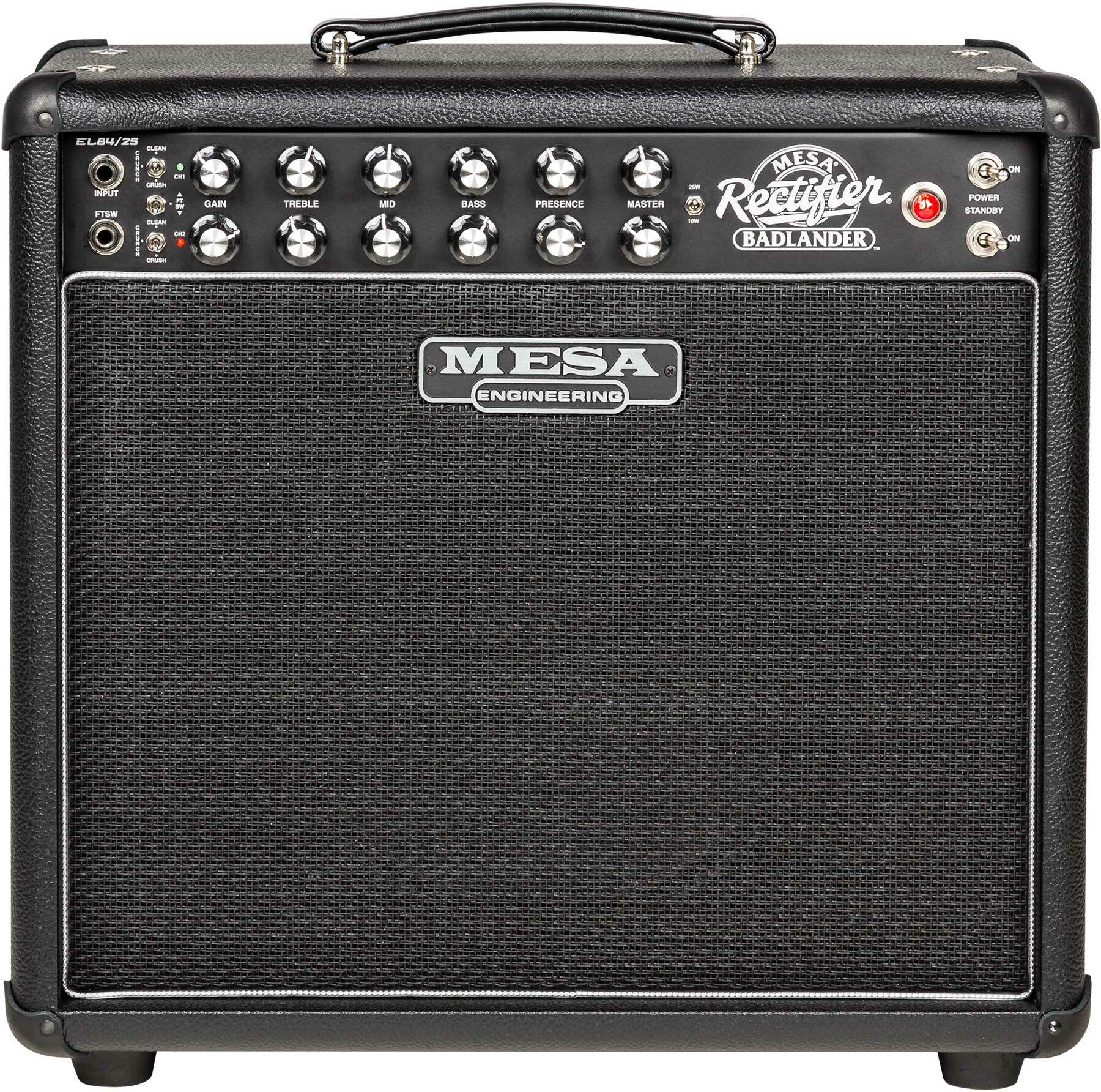 Mesa Boogie Badlander 25 1x12 Combo 10/25w 112 El84 Black Bronco - Ampli Guitare Électrique Combo - Main picture