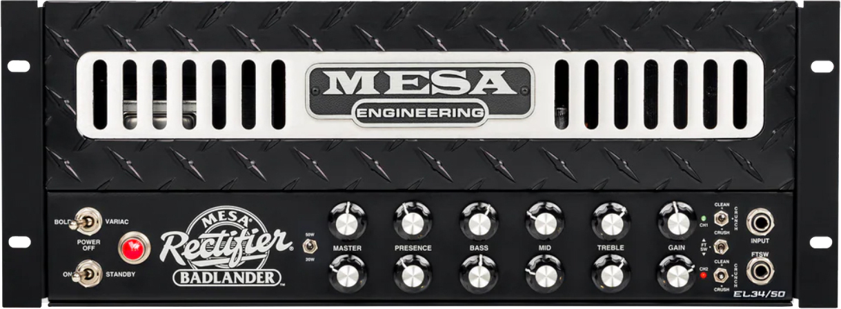 Mesa Boogie Badlander 50 Rackmount Head 50w El34 - Ampli Guitare Électrique TÊte / PÉdale - Main picture