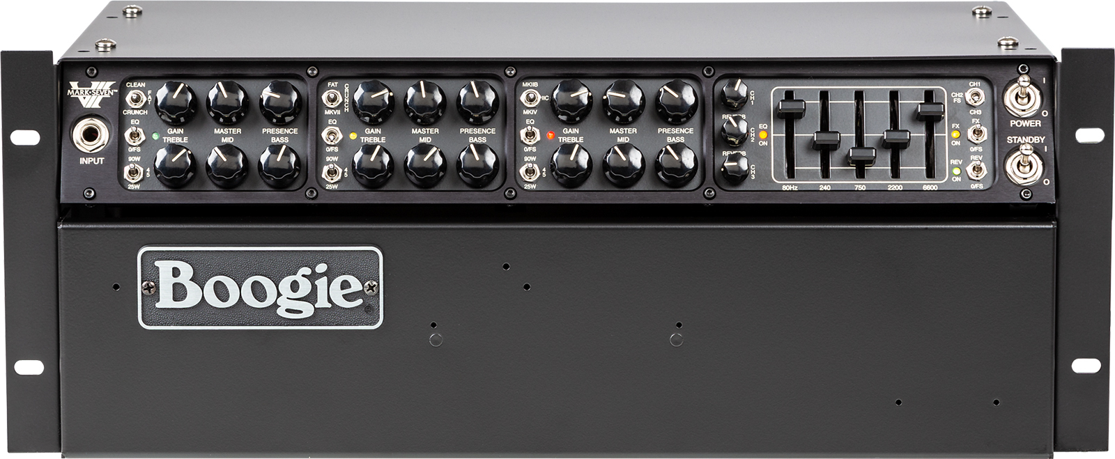 Mesa Boogie Mark Vii Rackmount Head 25/45/90w 6l6 Black - Ampli Guitare Électrique TÊte / PÉdale - Main picture