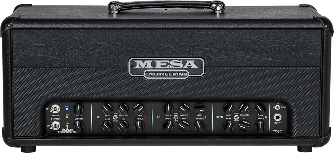 Mesa Boogie Triple Crown Tc50 Head 50w El34 Black Taurus - Ampli Guitare Électrique TÊte / PÉdale - Main picture