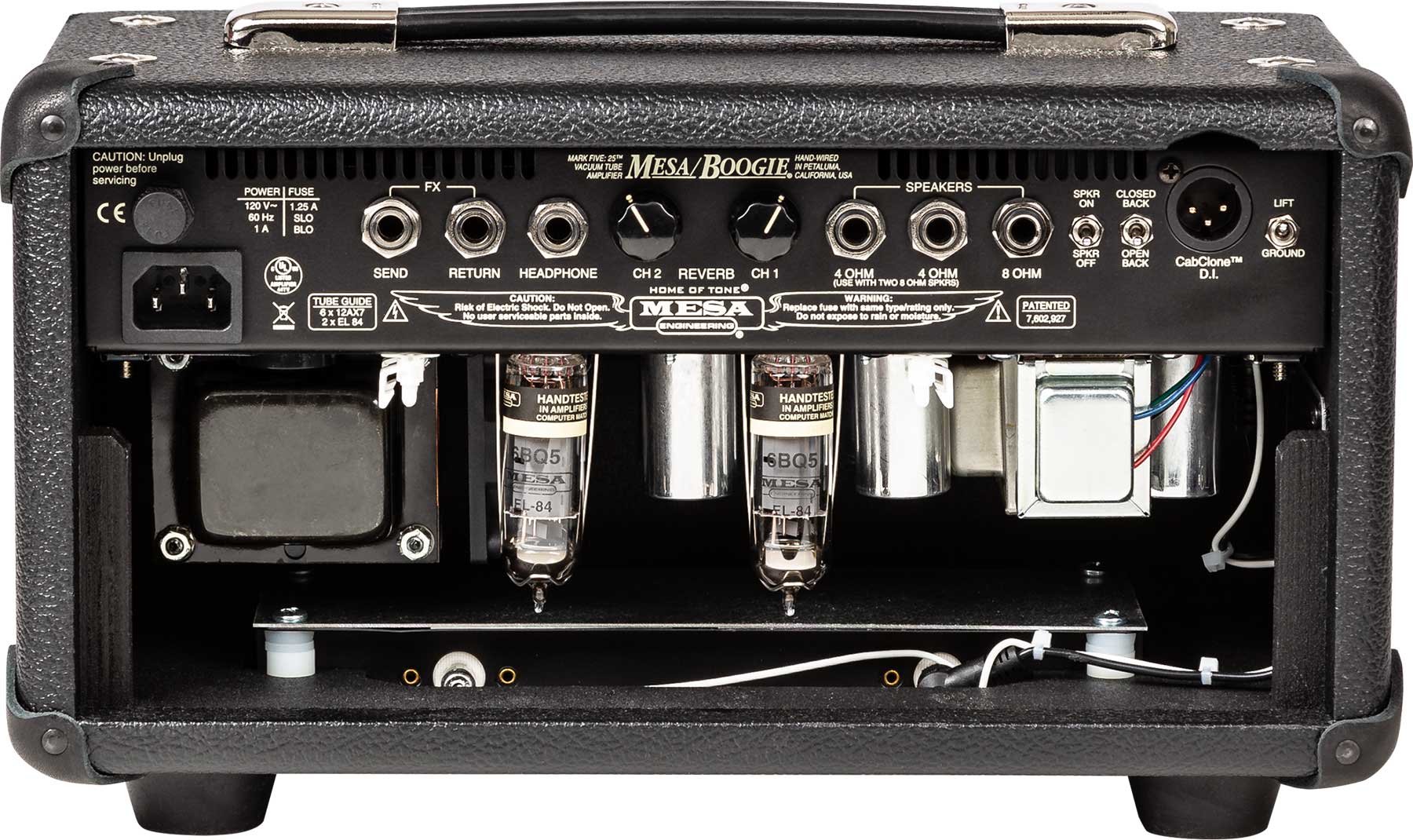 Mesa Boogie Mark Five 25 Head 10/25w El84 Black Bronco - Ampli Guitare Électrique TÊte / PÉdale - Variation 2