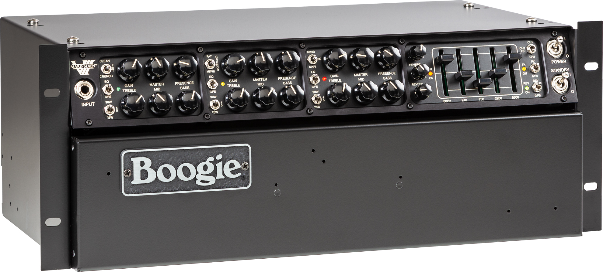 Mesa Boogie Mark Vii Rackmount Head 25/45/90w 6l6 Black - Ampli Guitare Électrique TÊte / PÉdale - Variation 1