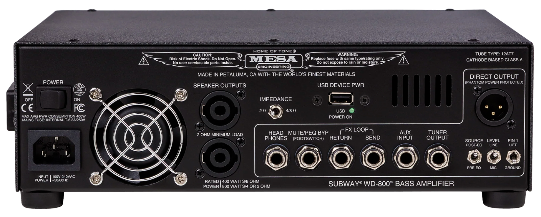 Mesa Boogie Subway Wd800 Bass Head 800w - TÊte Ampli Basse - Variation 2