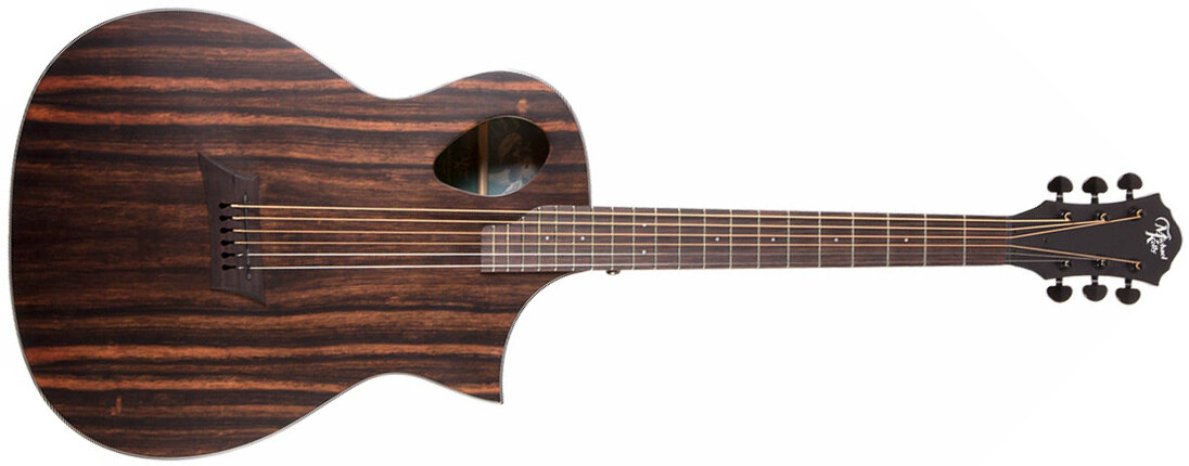 Michael Kelly Forte Port Exotic Java Ebony Concert Cw Ebene/acajou Okoume Ova - Natural Satin - Guitare Electro Acoustique - Main picture