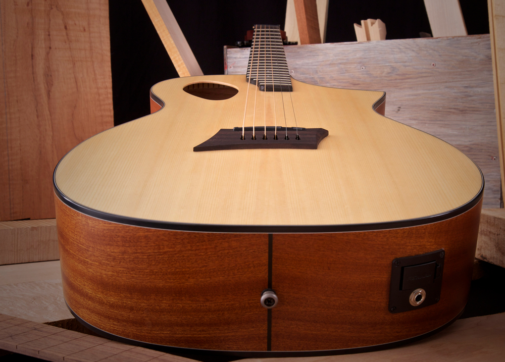 Michael Kelly Forte Port Concert Cw Epicea Sapele Ova - Natural Satin - Guitare Electro Acoustique - Variation 1