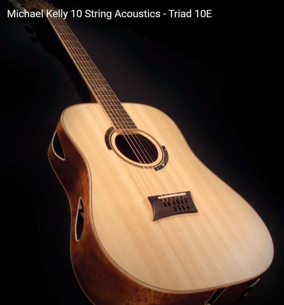 Michael Kelly Triad 10e 10-string Dreadnought Epicea Okoume/ovangkol Ova - Natural - Guitare Electro Acoustique - Variation 1