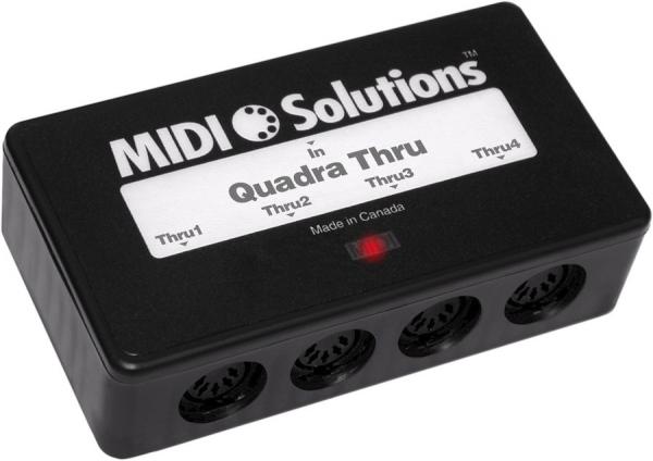 Interface midi Midi solutions Quadra Thru