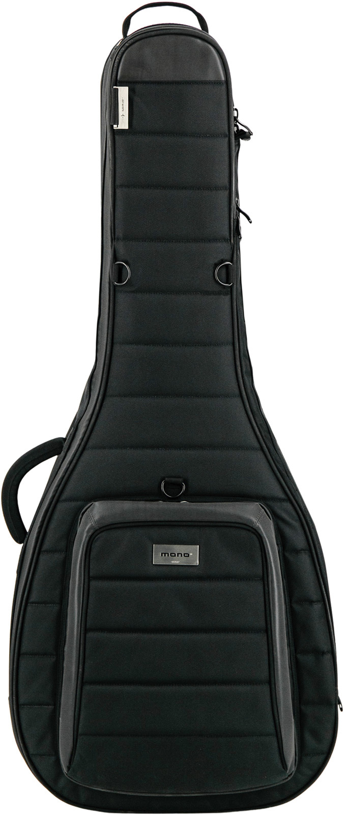 Mono 2 Guitares Acoustique Et Electrique (avec Roulette - Housse Guitare Électrique - Main picture