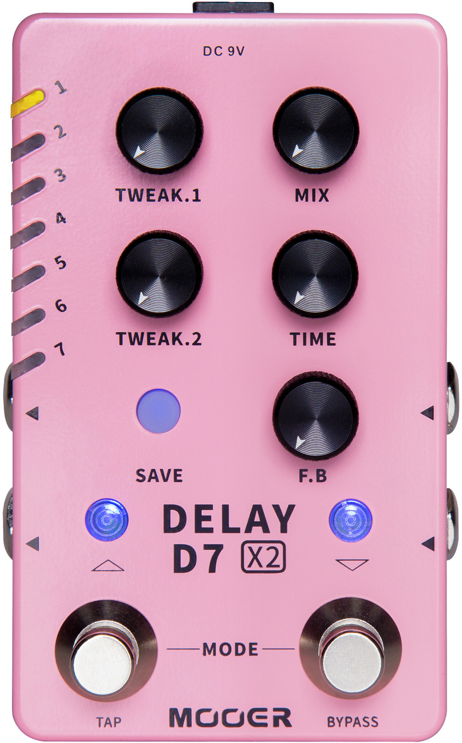 Mooer D7x2 Delay - PÉdale Reverb / Delay / Echo - Main picture