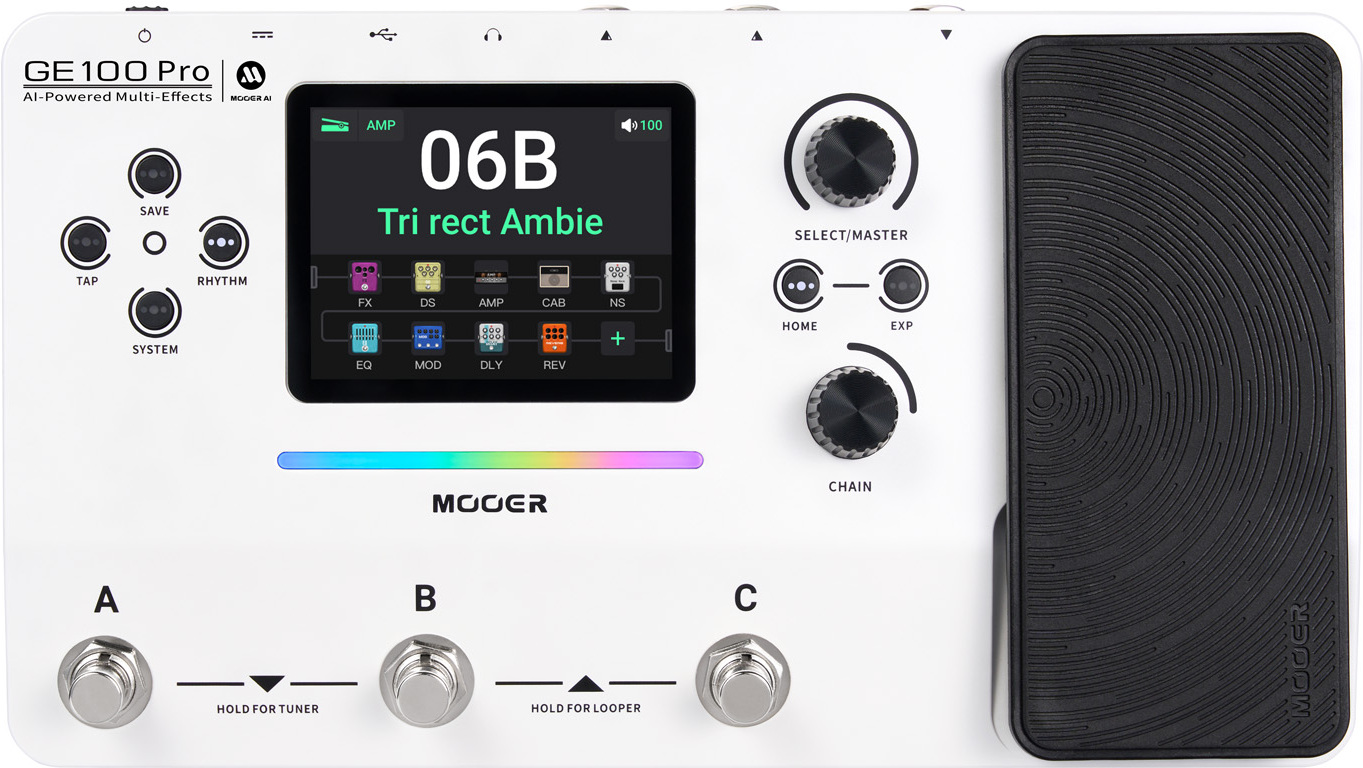 Mooer Ge100 Pro - Multi Effet Guitare Électrique - Main picture