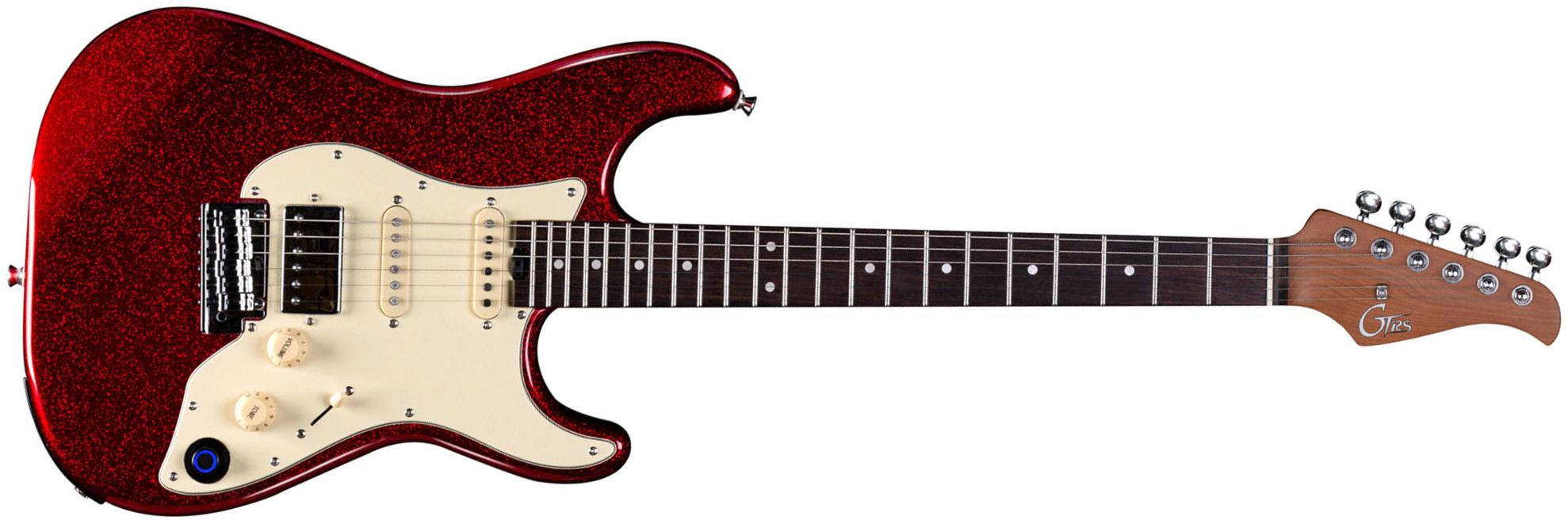 Mooer Gtrs S800 Hss Trem Rw - Metal Red - Guitare Électrique ModÉlisation & Midi - Main picture
