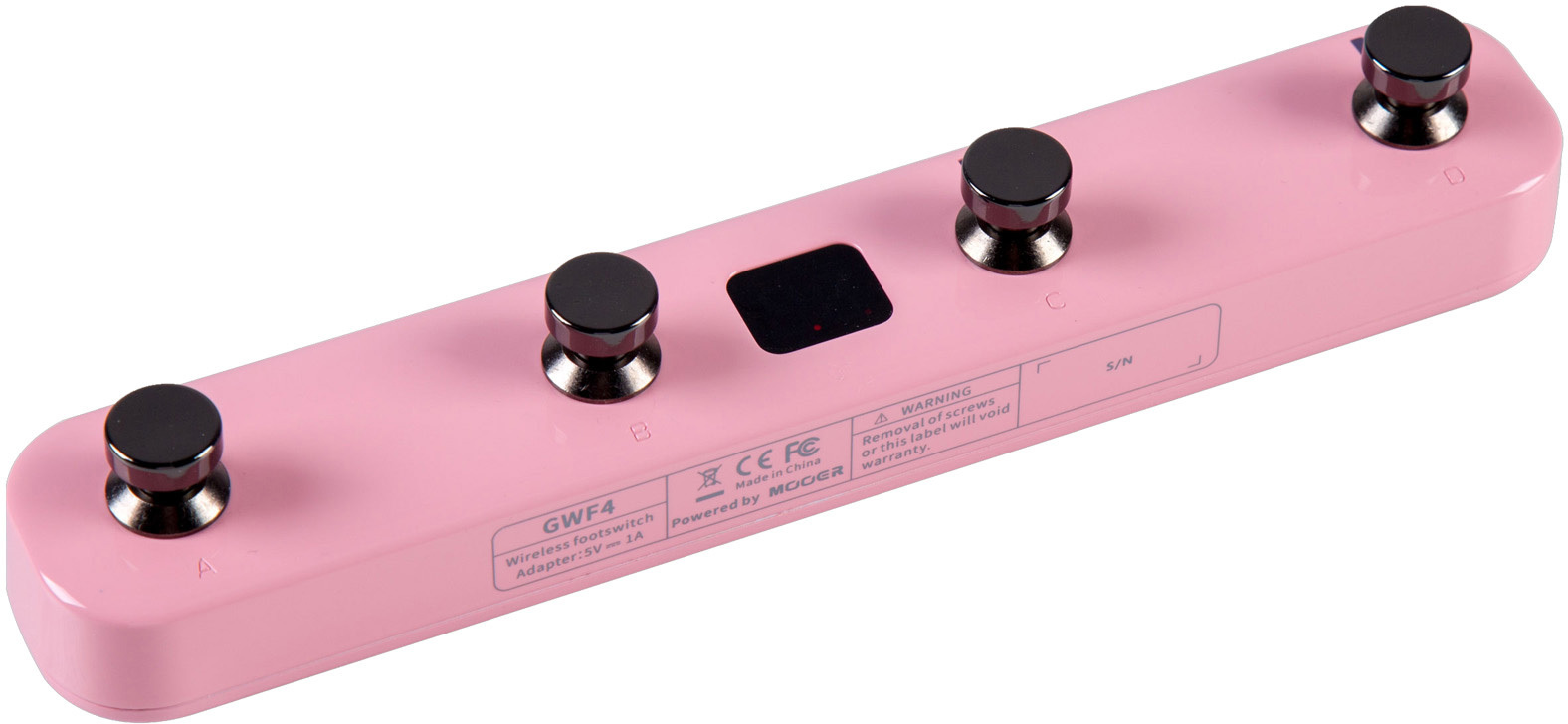 Mooer Gwf4 Gtrs Wireless Footswitch Shell Pink - PÉdale Volume / Boost. / Expression - Main picture
