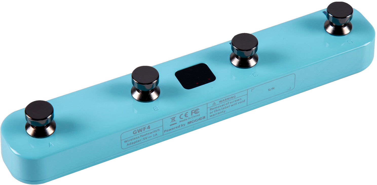 Mooer Gwf4 Gtrs Wireless Footswitch Sonic Blue - PÉdale Volume / Boost. / Expression - Main picture