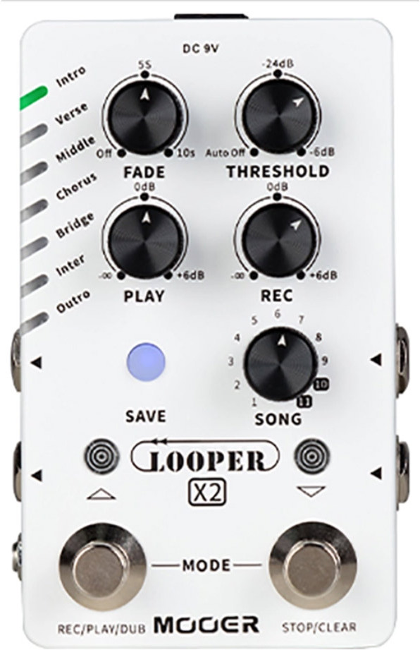 Mooer Looper X2 Stereo Pedal - PÉdale Looper - Main picture