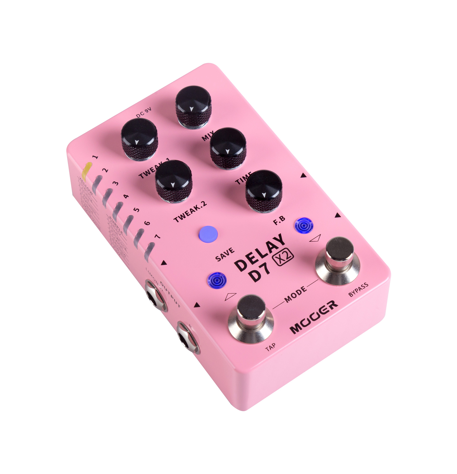 Mooer D7x2 Delay - PÉdale Reverb / Delay / Echo - Variation 3