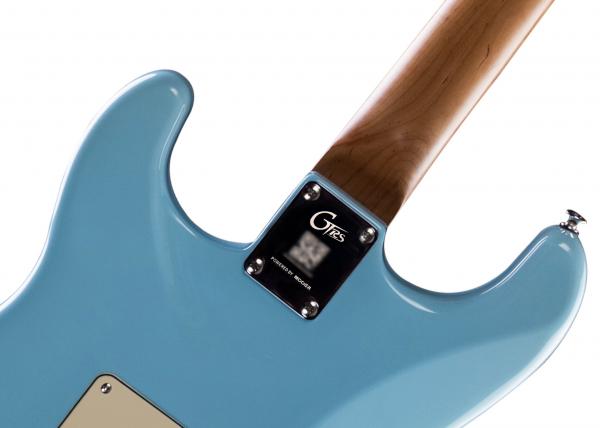 Guitare électrique modélisation & midi Mooer GTRS Professional P800 Intelligent Guitar - tiffany blue