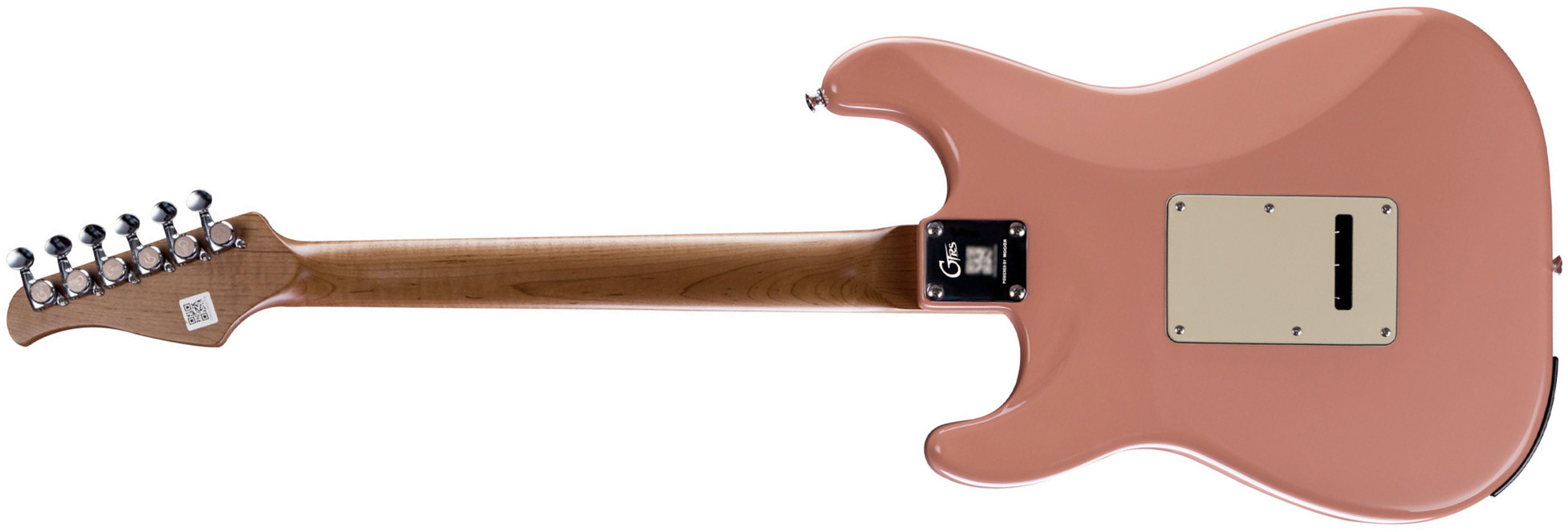 Mooer Gtrs P800 Pro Intelligent Guitar Hss Trem Rw - Flamingo Pink - Guitare Électrique ModÉlisation & Midi - Variation 1